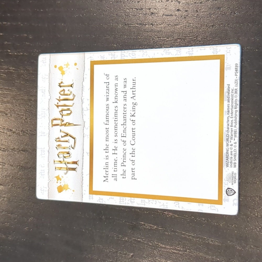 Merlin Wizarding World Trading Card - Picture 3 of 3